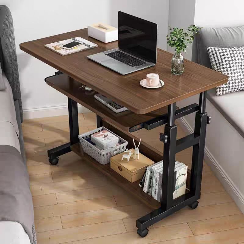 Desk Setup Minimalist - 移動可能な小型テーブル、ベッドサイドテーブル、寝室用、家庭用デスク、寮用、シンプルで使いやすい昇降式コンピューターテーブル、ソファの端に置けるテーブル。