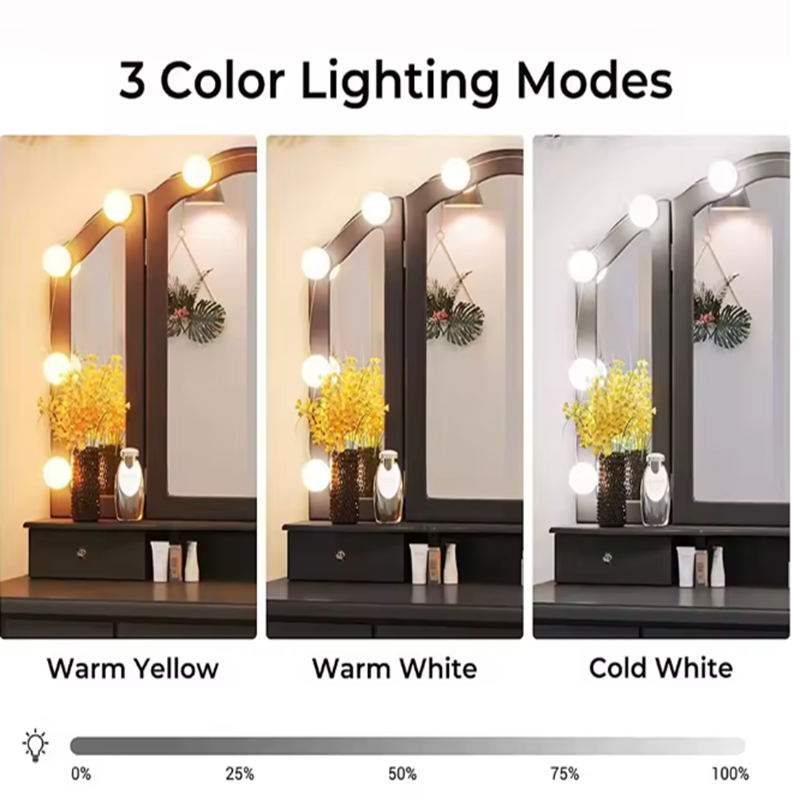 ハリウッドメイクアップバニティランプ、取り外し可能なLEDミ - Desk Setup Lamp のレビューと価格