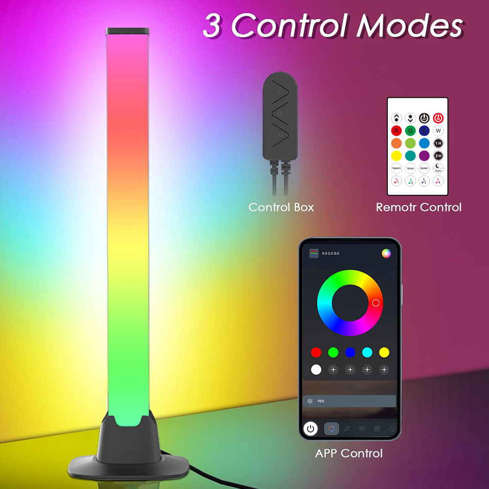 RGB LEDライトバー、Bluetooth対応、スマート設 - Desk Setup With Tv のレビューと価格