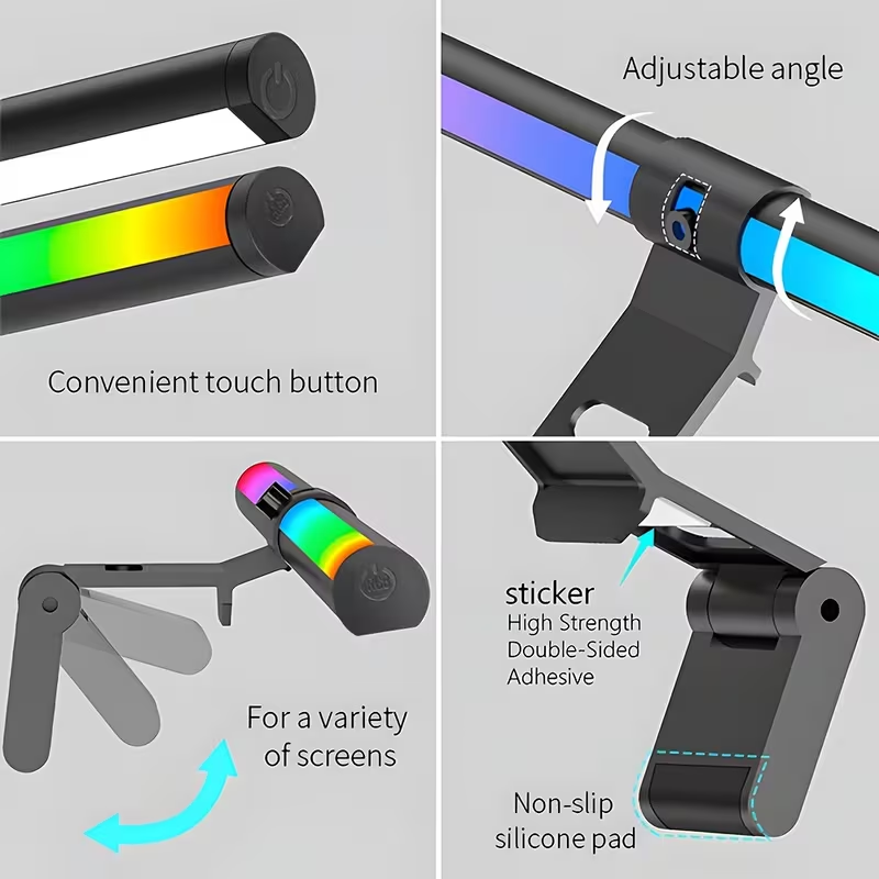 モニターライトバー RGBライトバー 雰囲気照明 USB L - Desk Setup Lamp のレビューと価格
