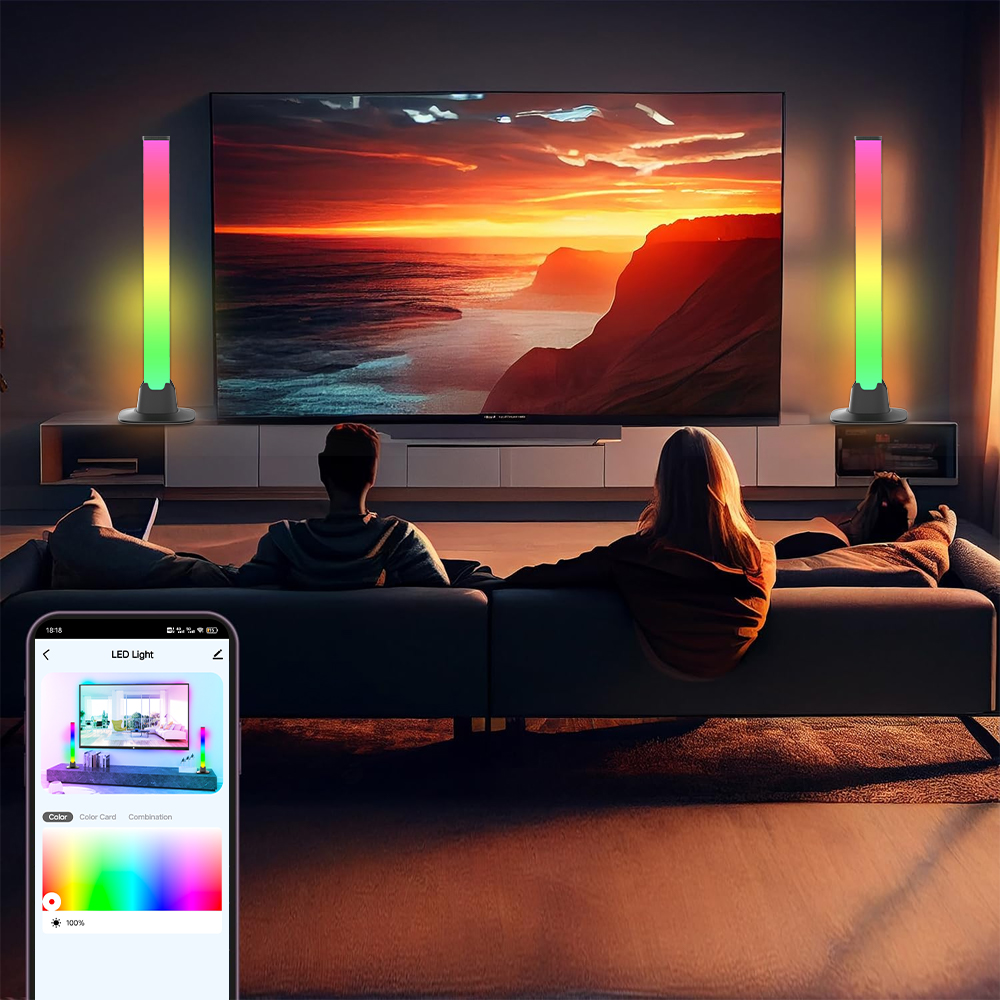 テレビの背面に取り付ける、Tuya Wi-Fi対応のRGB  - Desk Setup With Tv のレビューと価格