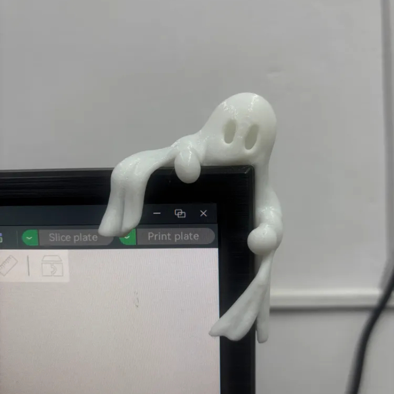 小さな幽霊のオーナメント、楽しい幽霊のコーナー装飾、クリエイ - Setup Desk Monitor のレビューと価格