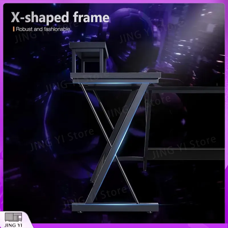 L字型ゲーミングデスク モニタースタンド付き 127x127 - Desk Setup L Shaped のレビューと価格