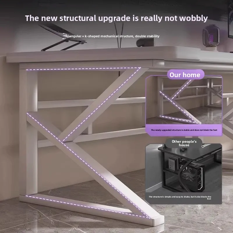 2人用のコンピューターデスク。寝室や家庭での使用に最適。長め - Desk Setup L Shaped のレビューと価格