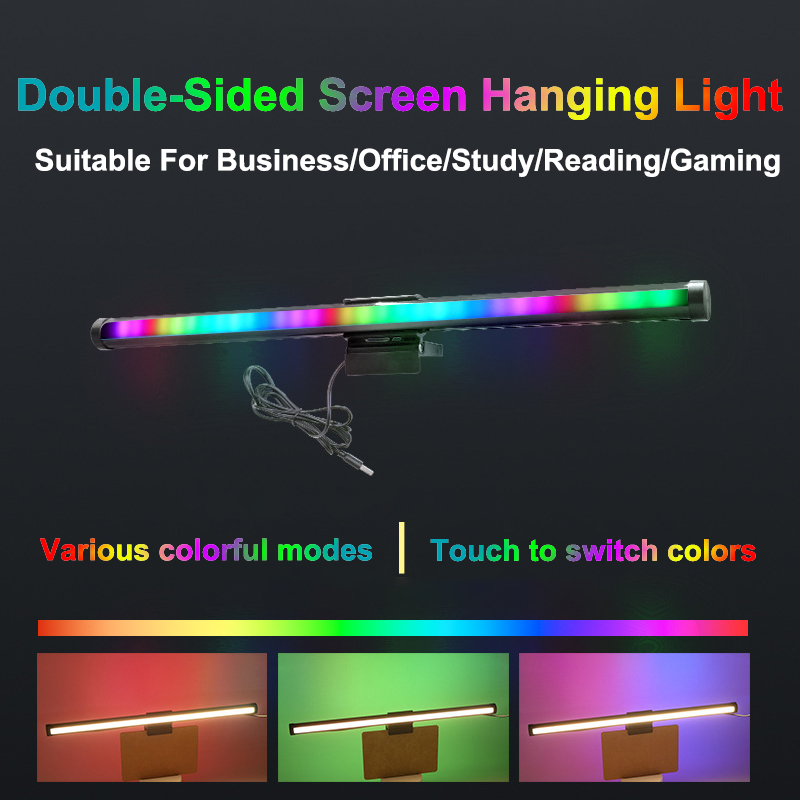 40CM RGB雰囲気テーブルランプ、コンピュータースクリー - Desk Setup Lamp のレビューと価格