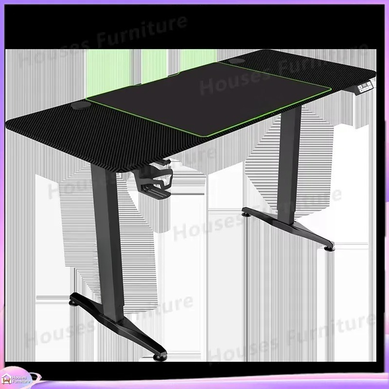 大型ゲーミングコンピューターデスク RGB LEDライト付き - Desk Setup L Shaped のレビューと価格